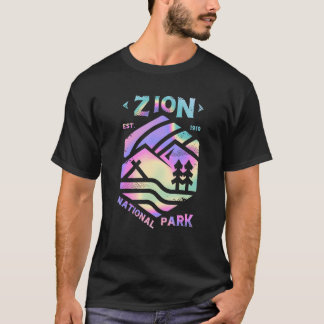 T-shirt Zion Utah Beehive State Parcs Nationaux Mighty 5 T