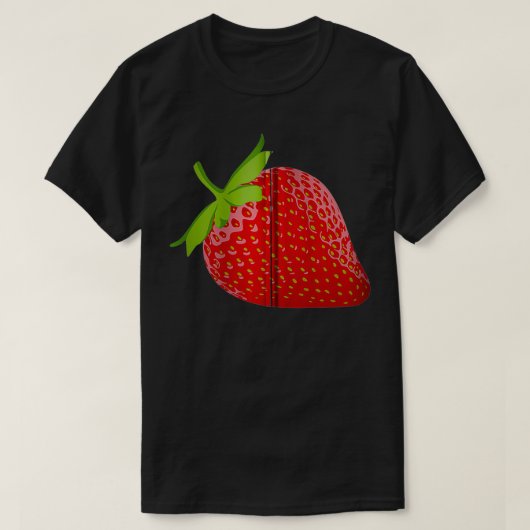 T-shirt Zip de fruits de fraise (Design devant)
