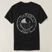 T-shirt Zip de Santorin Grèce (Design devant)