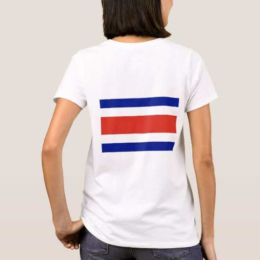 T-shirt Zip Jogger en laiton féminin avec drapeau de Costa (Dos)