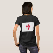 T-shirt Zip Jogger en polaire féminin avec drapeau de Flor (Dos entier)