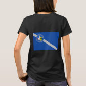 T-shirt Zip Jogger en polaire féminin avec drapeau de Las  (Dos)