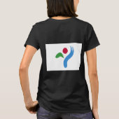 T-shirt Zip Jogger en polaire féminin avec drapeau de Séou (Dos)