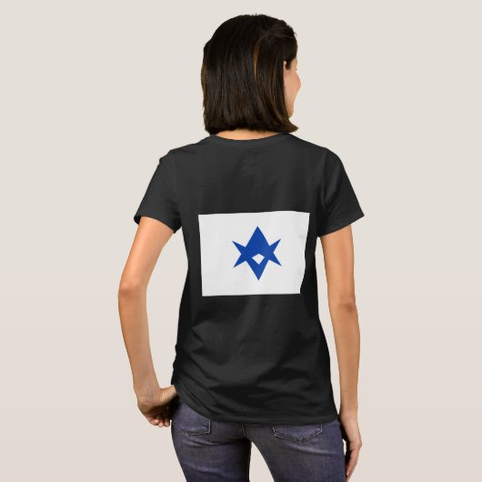 T-shirt Zip Jogger en polaire féminin avec drapeau de Toyo (Dos entier)