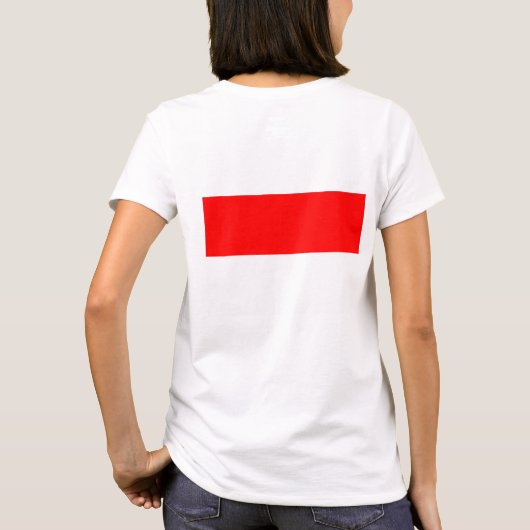 T-shirt Zip Jogger en polaire féminin avec drapeau d'Indon (Dos)