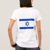 T-shirt Zip Jogger en polaire féminin avec drapeau d'Israë (Dos)