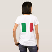 T-shirt Zip Jogger en polaire féminin avec drapeau d'Itali (Dos entier)