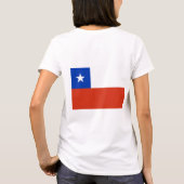 T-shirt Zip Jogger en polaire féminin avec drapeau du Chil (Dos)