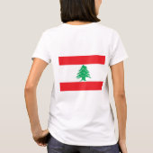 T-shirt Zip Jogger en polaire féminin avec drapeau du Liba (Dos)