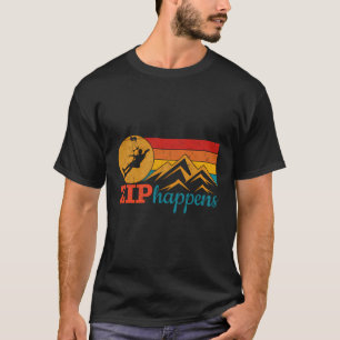 T-shirt Zipline vintage Aventure Thrill Seeker Zip Line