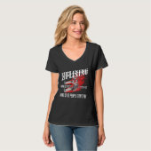 T-shirt Ziplining Qui dit que les gens ne peuvent pas vole (Devant entier)