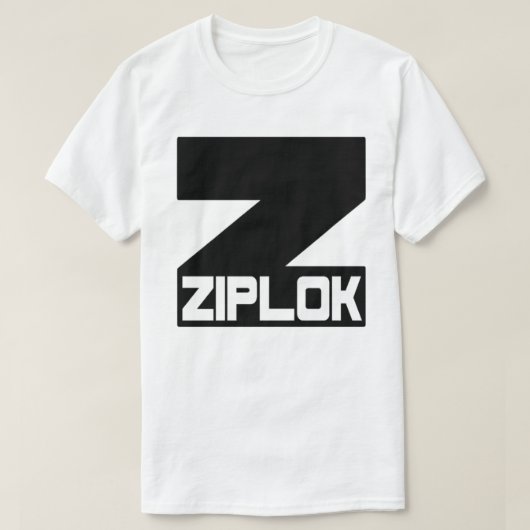 T-Shirt Ziplok - Logo Noir (Design devant)