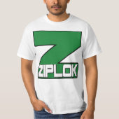 T-shirt Ziplok T vert (Devant)