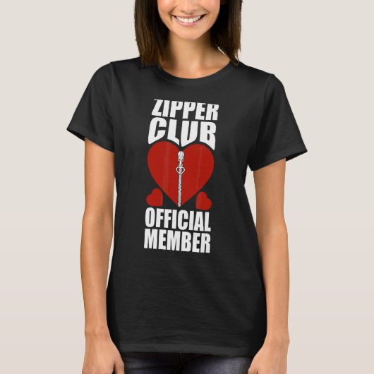 T-shirt Zipper Club Open Heart Surgery Recovery Survivor M (Devant)