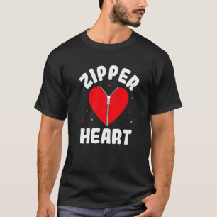 T-shirt Zipper Heart Open Heart Chirurgien Personnel Médic