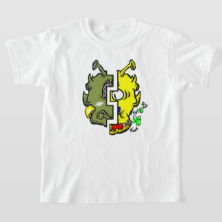 T-shirt Zippy Trippy Alien Dazs 2 Face Yello/Gre k