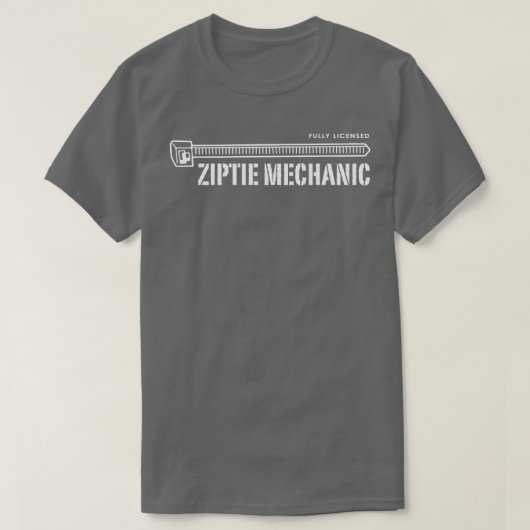 T-shirt Ziptie Mechanic (Design devant)