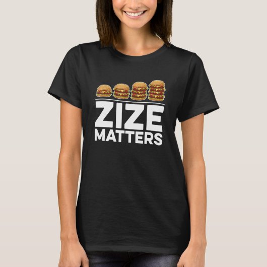 T-shirt Zize compte pour Hamburger (Devant)