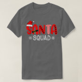 T-shirt Zjn8 Plaid Père Noël Squad Joyeux Noël Vibes (Design devant)