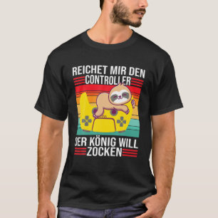 T-shirt Zocken Reichet Mir Den Contrôleur König PS5 Consol