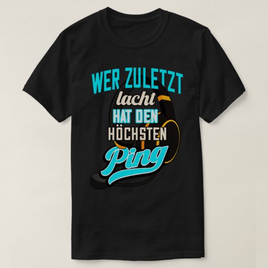T-shirt Zocker Jeu Ping nerd (Design devant)