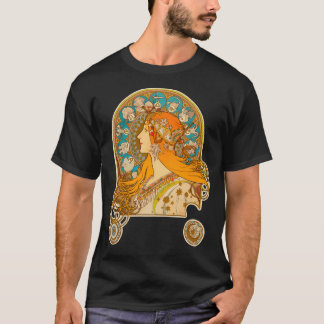 T-shirt Zodiac (1896) - Alphonse Mucha. élevé