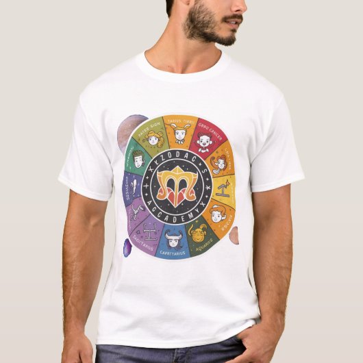 T-shirt zodiac academy sticker (Devant)
