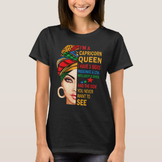 T-shirt Zodiac capricorn queen shirt cadeau d'anniversaire