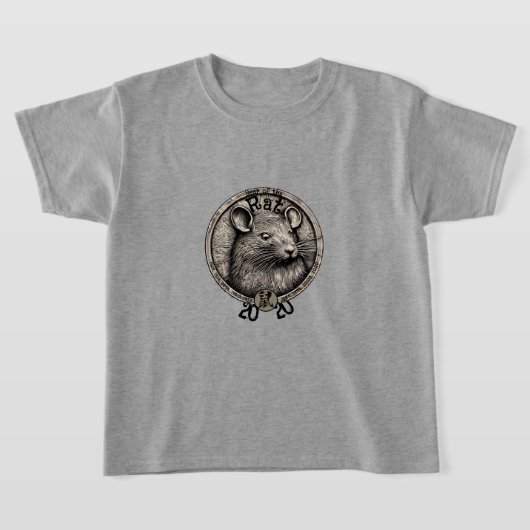 T-shirt Zodiac chinois 2020 "Rat" (Poser)