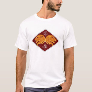T-shirt Zodiac Design Gold en Leo rouge