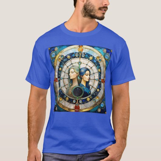 T-shirt Zodiac - Gemini Les Jumeaux (Devant)