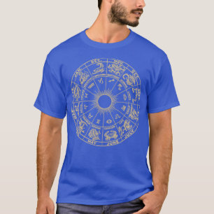 T-shirt Zodiac Horoscope Roue Astrologie Tarot des Cosmos 