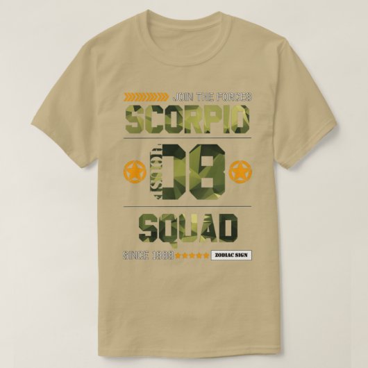T-shirt Zodiac Majesty Scorpio Squad (Design devant)