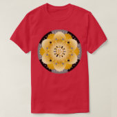 T-shirt Zodiac Mandala VIRGO Noir (Design devant)