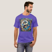 T-shirt Zodiac - Poissons de poisson Yin et Yang (Devant entier)