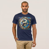 T-shirt Zodiac - Poissons de poisson Yin et Yang (Devant entier)
