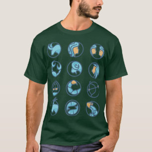 T-shirt Zodiac Roue Femme Zodiac Horoscope Astrologie Prem