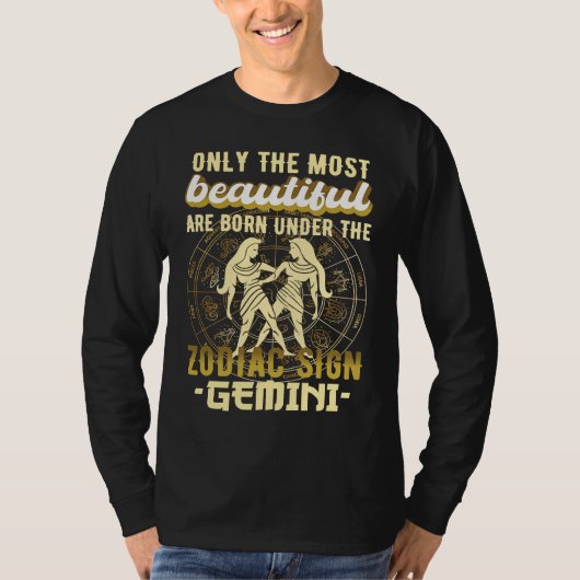 T-shirt Zodiac Sign Gemini Astrology (Devant)