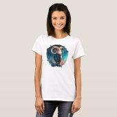 T-shirt Zodiac Turquoise et Tan Watercolor (Devant entier)