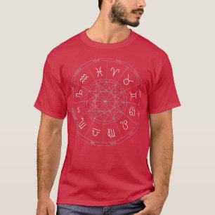 T-shirt Zodiac Wheel Wife Zodiac Horoscope Astrologie2709