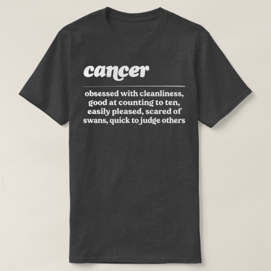 T-shirt ZodiacConception Cadeau Humoristique (Design devant)