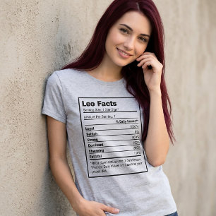 T-shirt zodiaque de la valeur nutritive de Leo