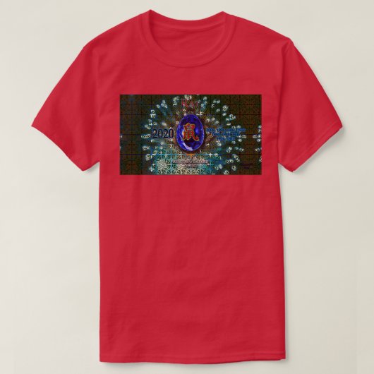 T-shirt ZodiEgg Rat avec arrière - plan v1 (Design devant)