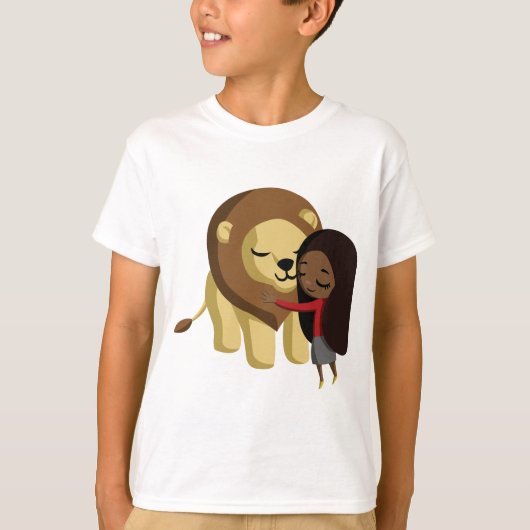 T-shirt Zoe et arachide le lion (Devant)