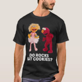 T-shirt Zoe, Rocco & Elmo | Les rochers mangent-ils des co (Devant)