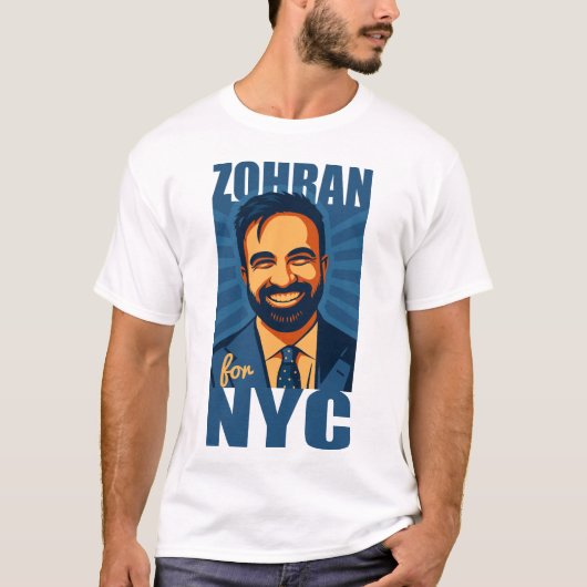 T-shirt ZOHRAN MAMDANI for NYC (Devant)