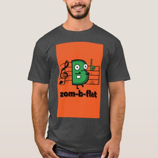 T-shirt Zom-B-plat Halloween (Devant)