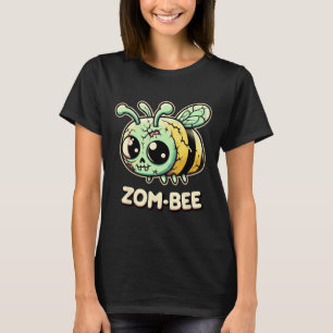 T-shirt Zom-bee Adorablement Déplaisant Zombie Bee Cartoon