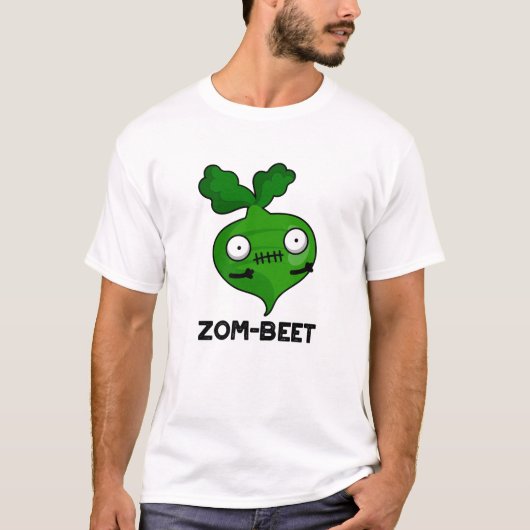 T-shirt Zom-beet drôle Halloween Zombie Beet Pun (Devant)
