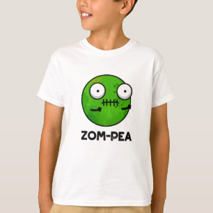T-shirt Zom-pea Drôle Halloween Zombie Pea Pun